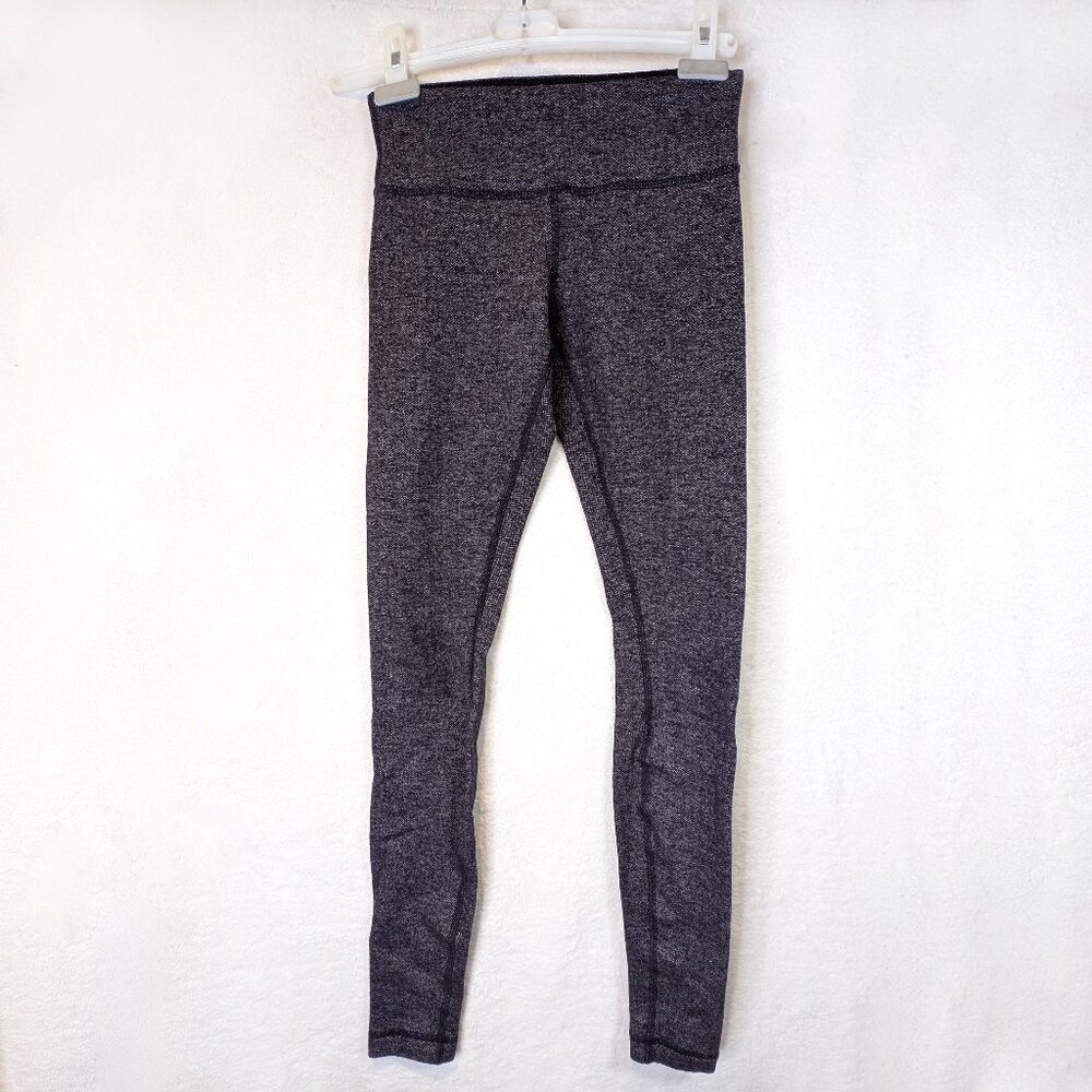 Purple/grey Herringbone Lululemon pant Size 4